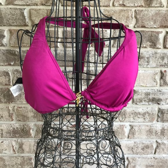 ABS Allen Schwartz Bikini Top Seashell Charms 10 - Picture 1 of 8